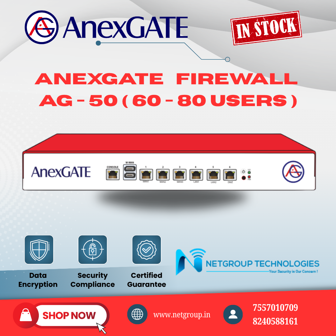 ANEXGATE   FIREWALL  AG - 50 ( 60 - 80 USERS )