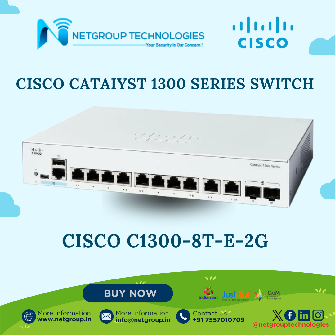 CISCO CATAIYST 1300 SERIES SWITCH - CISCO C1300-8T-E-2G