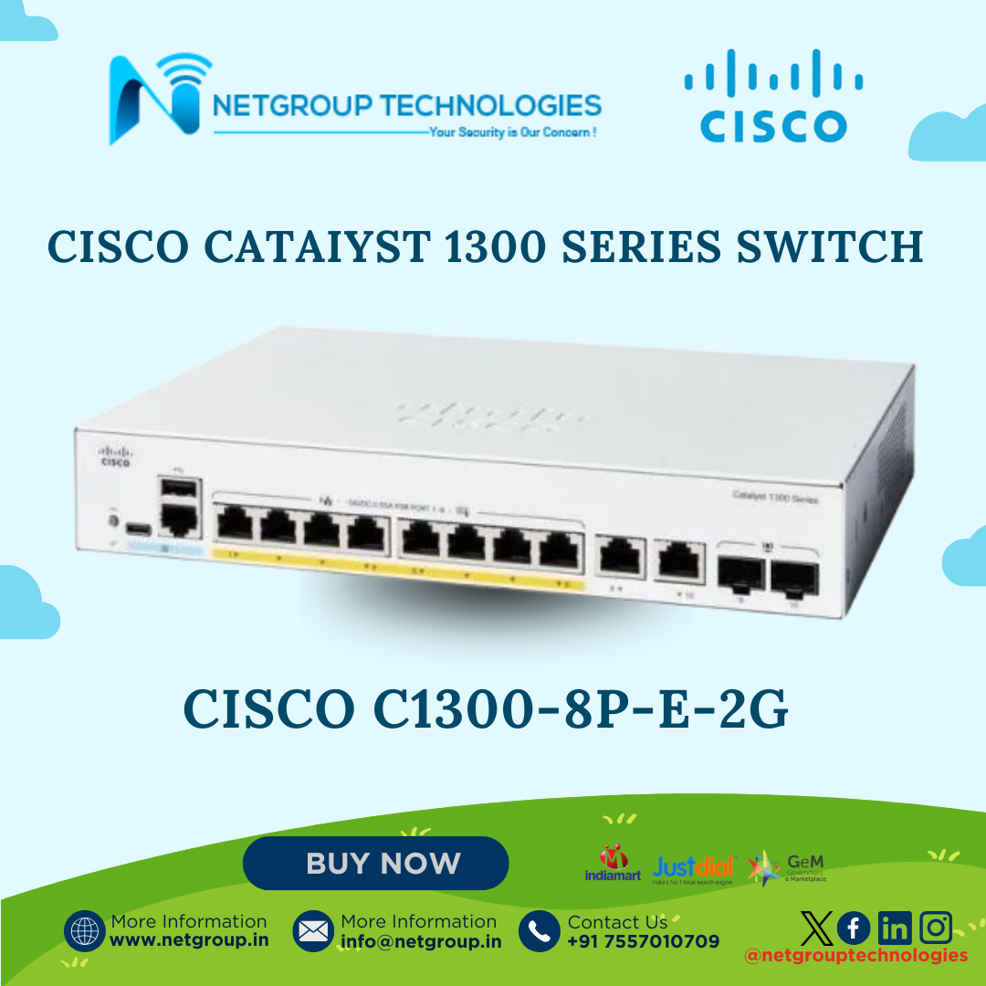 CISCO CATAIYST 1300 SERIES SWITCH - CISCO C1300-8P-E-2G